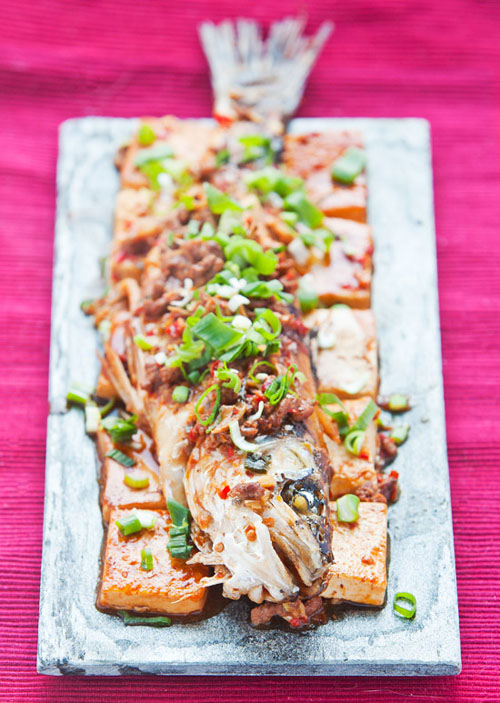 Chili Bean Paste Fish and Tofu Chinese new year dish Egg Wan's Food